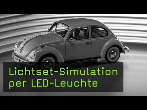 Lichtset-Simulation per LED-Leuchte