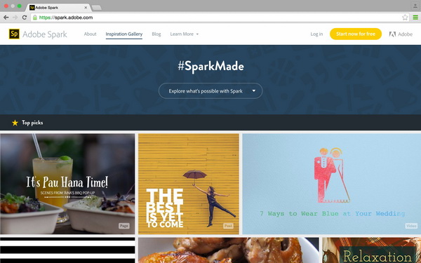 spark web gallery