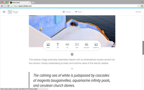 spark web page editor