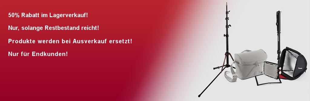Lagerverkauf bei Manfrotto