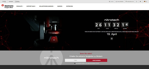 Manfrotto.de im neuen Design