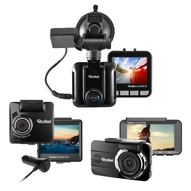 Rollei_Dashcam CarDVR_Collage Für volle Übersicht im Straßenverkehr: Die neuen Dashcams von Rollei