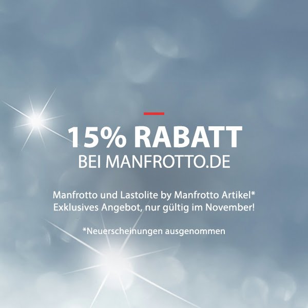 ManfrottoNovemberRabatt Manfrotto lockt mit 15% Winter-Rabatt