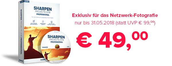 SHARPEN projects 2018 PRO mit Netzwerk Fotografie Rabatt