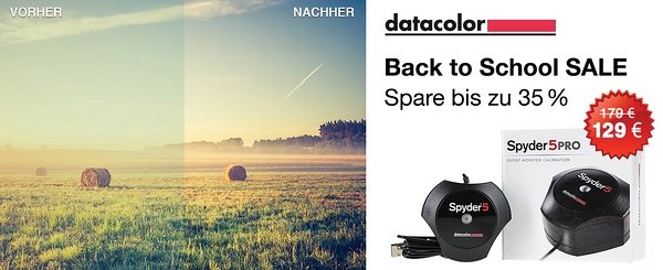 Jetzt bis zu 160 € beim Kauf von Datacolor-Produkten sparen