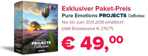 Die Pure Emotion Projects Collection von FRANZIS