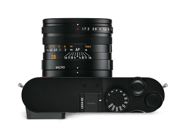 Leica Q2: Kompaktkamera mit Vollformat. Draufsicht