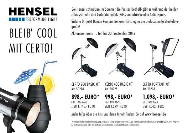 Die Hensel Certo Sommeraktion