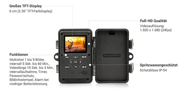 Neue Wildkamera: Maginon WK 4 HD
