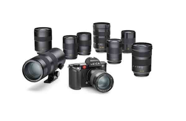 Leica Camera stellt Leica SL2 vor. Bild: Leica-SL-Familie mit Kamera und Objektiven
