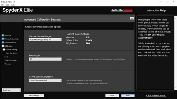 Datacolor erklärt: SpyderX StudioMatch zum Abgleich mehrerer Monitore. Screenshot
