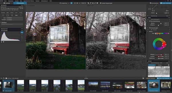 Testbericht DxO PhotoLab 3: Screenshot Color Key