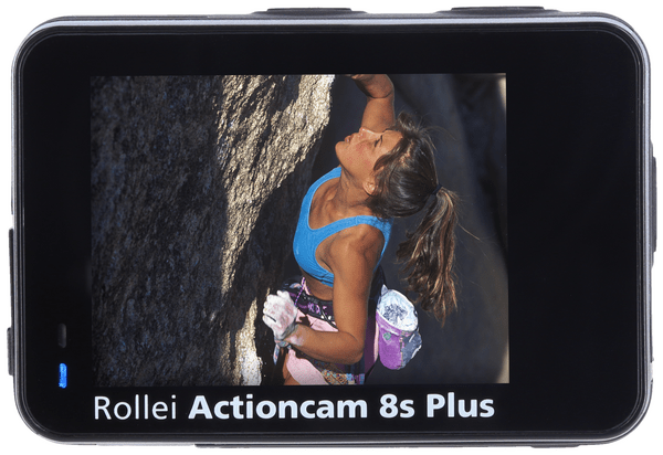 Rollei stellt drei neue Actioncams vor. Im Bild: 8sPlus Rückansicht