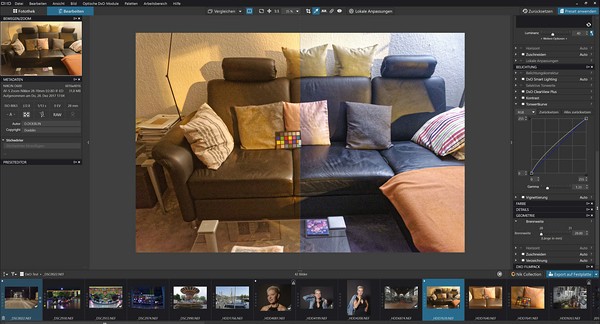 Testbericht DxO PhotoLab 3: Screenshot Weißabgleich