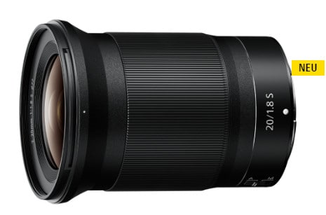 Produktbild NIKKOR Z 20 mm 1:1,8 S von Nikon
