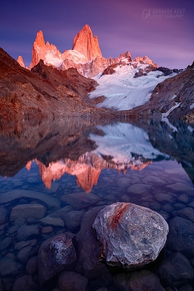 Im Interview: Kalenderautor Gerhard Aust Landschaftsaufnahme Fitz Roy, El Chaltén, Patagonien