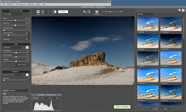 Produkttest: HDRsoft Photomatix Pro Screenshot
