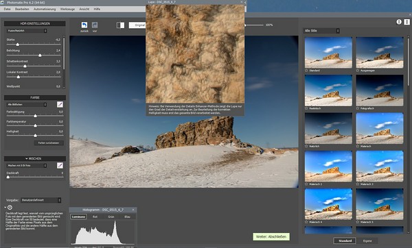 Produkttest: HDRsoft Photomatix Pro Screenshot