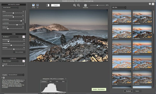 Produkttest: HDRsoft Photomatix Pro Screenshot