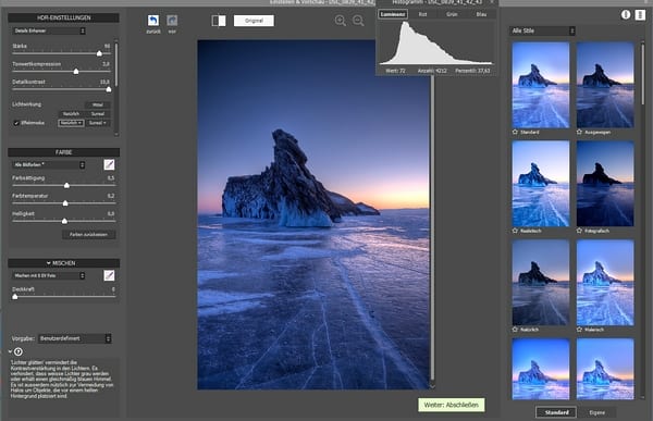 Produkttest: HDRsoft Photomatix Pro Screenshot