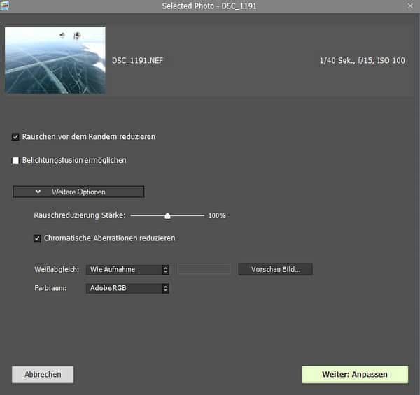 Produkttest: HDRsoft Photomatix Pro Screenshot