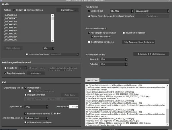 Produkttest: HDRsoft Photomatix Pro Screenshot