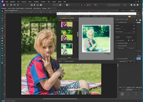 Screenshot Anwendung Color Efex der Nik Collection 3 by DxO