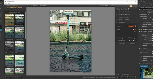 Screenshot zu: Speichermethoden mit der Nik Collection 3 by DxO