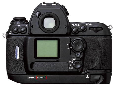 Nikon F6 back
