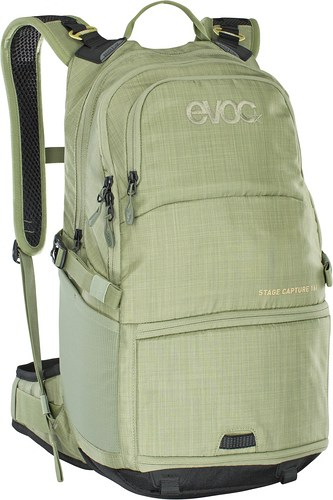 Fotorucksack EVOC STAGE-CAPTURE-16l von vorne in Heather Carbon Grey