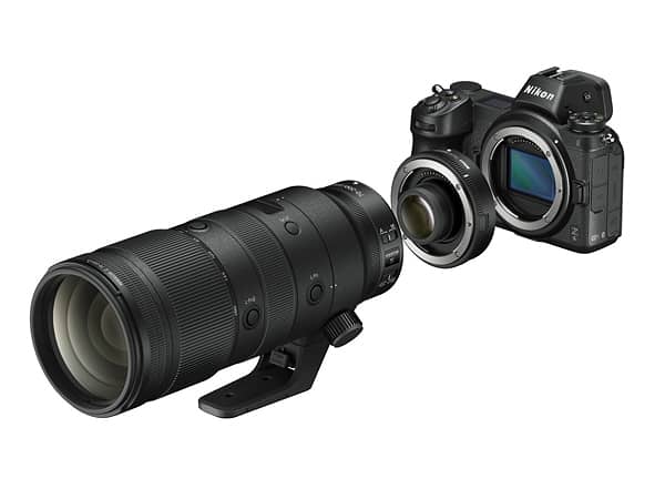 Nikon Z 6 mit Z-TELEKONVERTER TC-1,4x und NIKKOR Z 70–200 mm 1:2,8 VR S