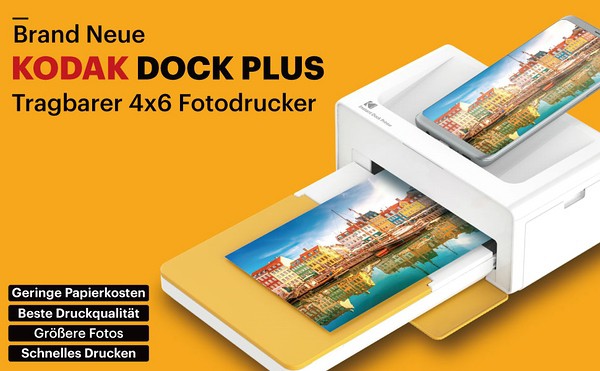 Kodak Dock Plus Drucker. KODAK Sofortbildkameras und Fotodrucker jetzt bei CULLMANN