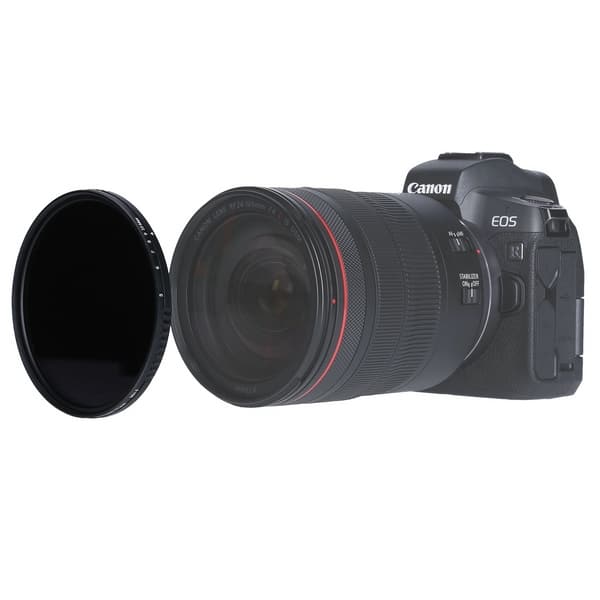 Rollei variabler ND-Filter vor Canon EOS Kamera