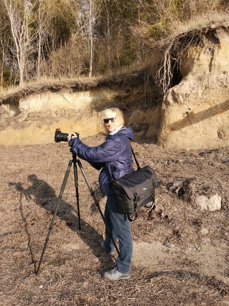 Messengertasche ProTactic MG 160 AW II von Lowepro im Einsatz umgehängt
