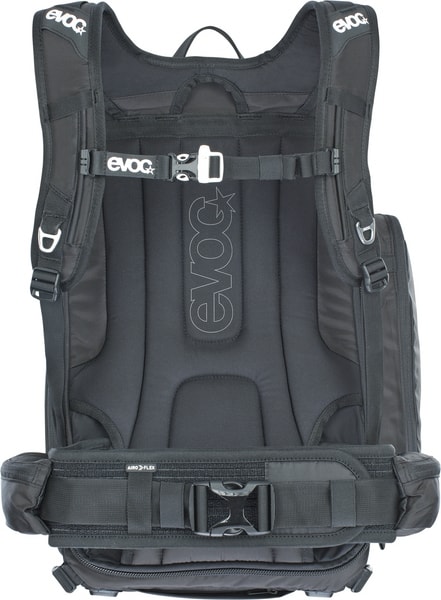 Fotorucksack EVOC CP 26l Rückansicht mit Tragesystem