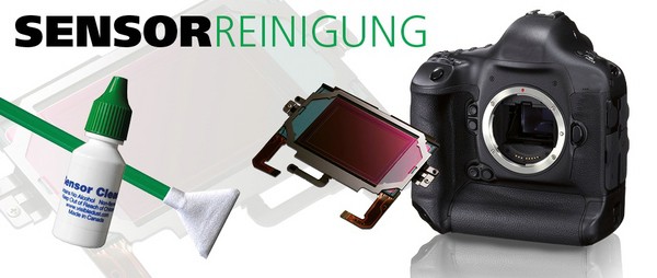 Zubehör zur Sensorreinigung neben Kamera - FotoVideo Rutten