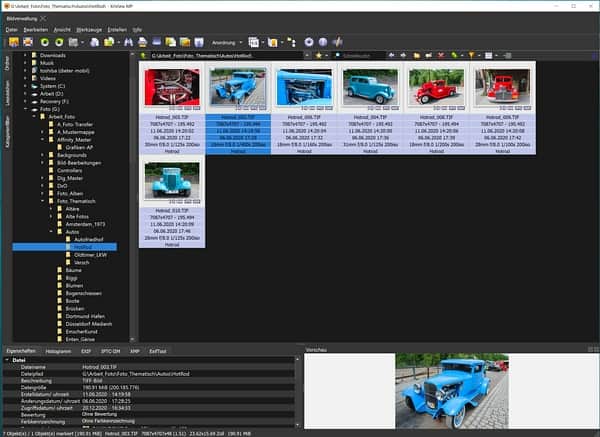 Screenshot Bildbetrachter XnView