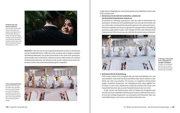 Buchauszug Hochzeitsfotografie von Saja Seus aus dem Rheinwerk-Verlag