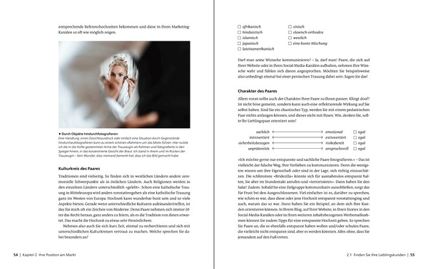 Buchauszug Hochzeitsfotografie von Saja Seus aus dem Rheinwerk-Verlag