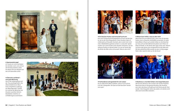Buchauszug Hochzeitsfotografie von Saja Seus aus dem Rheinwerk-Verlag