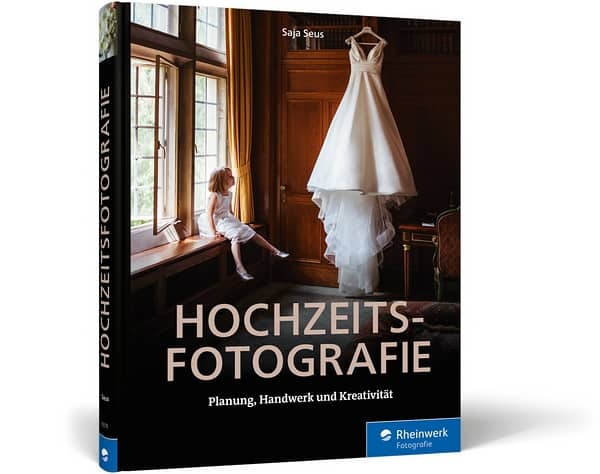 Buchcover Hochzeitsfotografie von Saja Seus aus dem Rheinwerk-Verlag