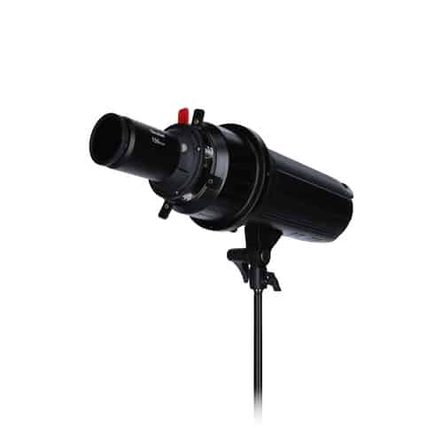 Produktbild. Lichtformer von Rollei: optischer Fokus-Spotvorsatz mit 150-mm-Linse