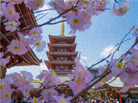 CALVENDO-Fotopuzzle mit dem Sensō-ji-Tempel in Tokio.