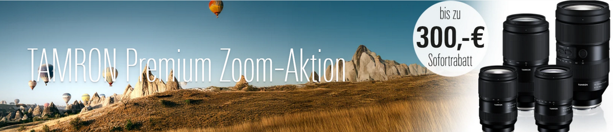 TAMRON Premium Zoom Rabatt Aktion mit bis zu 300 Euro Sofortrabatt