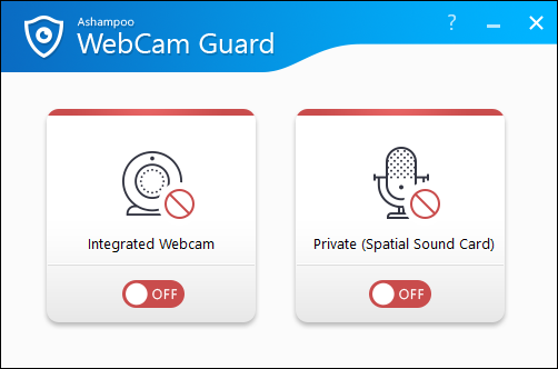 Screenshot Ashampoo WebCam Guard