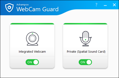 Screenshot Ashampoo WebCam Guard