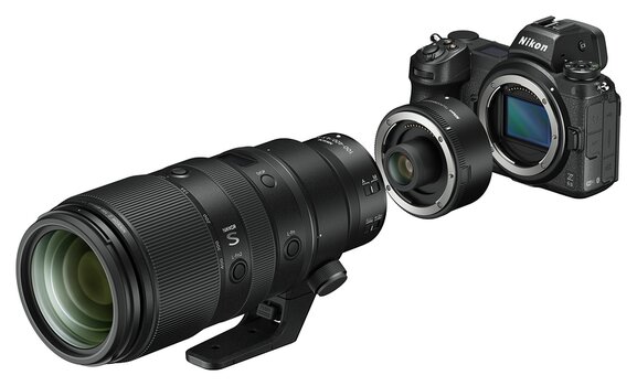 Produktbild NIKKOR Z 100–400 mm 1:4,5–5,6 VR S an Nikon Z 6II + TC Produktbild NIKKOR Z 100–400 mm 1:4,5–5,6 VR S an Nikon Z 6II + TC