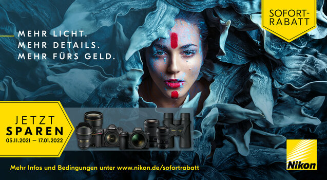 Nikon Banner zur Sofort-Rabatt-Aktion