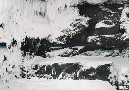Schneelandschaft aus der Fotoserie Schnee von Morgen von Elias Holzknecht