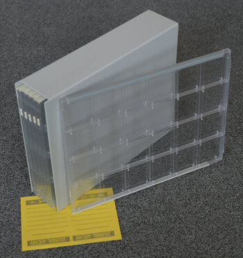 Kunze Dia-Journale 24x36, Einschubbox mit 6 Sichtkassetten